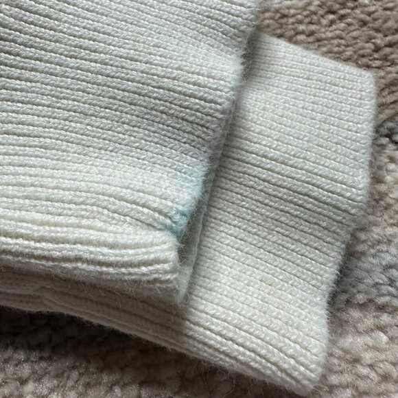 Lauren Ralph Lauren Womens Rib Knit Striped V-Neck Sweater Lock Button Size XL - Picture 4 of 11